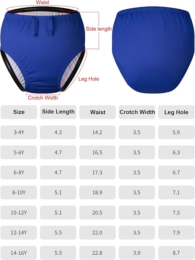 Special Needs Reusable Swim Diapers - Waterproof, Leakproof, Unisex