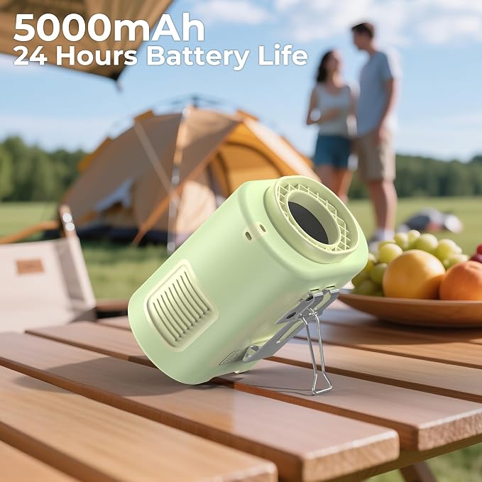 AMACOOL Mini Portable Waist Fan Clip on, 13000RPM Wearable Shirt Belt Fan | Birthday Gifts for Mother Mom Her Girl, Rapid-Cooling Personal Neck Fans for Women Men Outdoor Work Jobsite Travel Camping