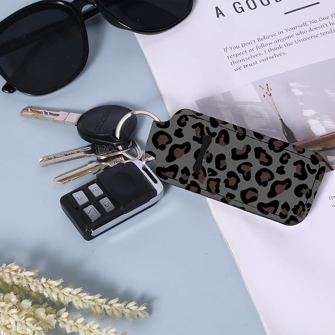 Chapstick Holder Keychain Lip Balm Holder with Clip