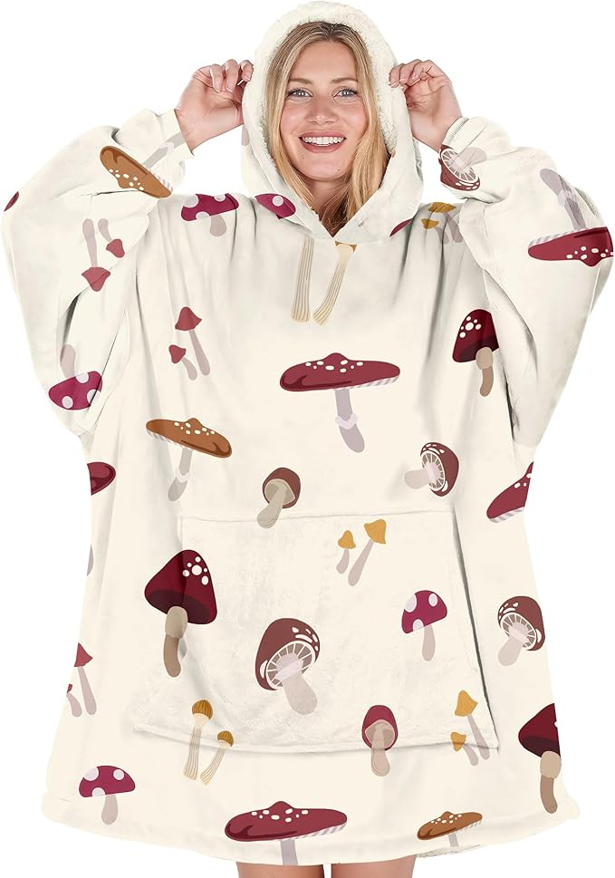 Wearable Blanket Hoodie For Mom Wife Best Ever Hoodie- Christmas Gift From Husband Daughter Anniversary Birthday