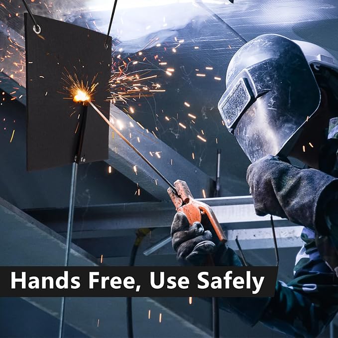 Graphite Carbon Welding Blanket Fireproof, Flame Resistant up to 3000℉ Brazing Soldering Felt, Soldering Flame Retardant Protective Mat, Brazing Heat Shield for Torch, Plumbing, 12" x 12"