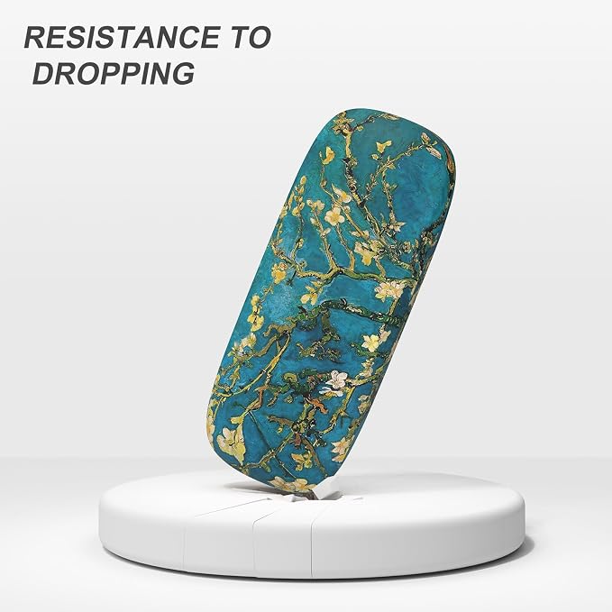 Eyeglasses Case, Portable Hard Shell Protective Case for Glasses, Eyeglass Holder Box for Women with Cleaning Cloth