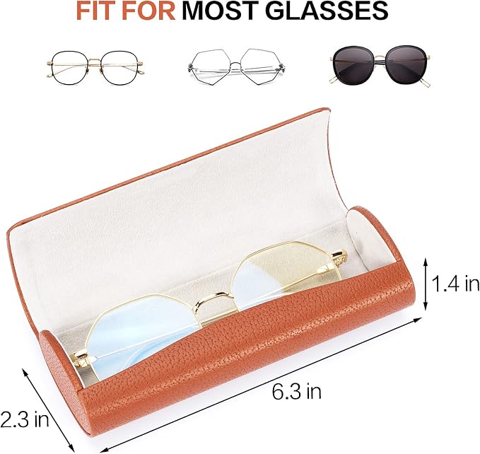 Vemiss Hard Shell Eyeglass Cases, Lightweight Portable Glasses Case for Women Men