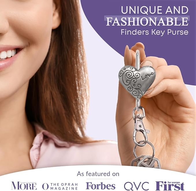 Women’s Bag Charm Key Finder, Car Keychain Hook, Cute Purse Organizer & Tote Bag Accessories, Gifts for Mom - Original