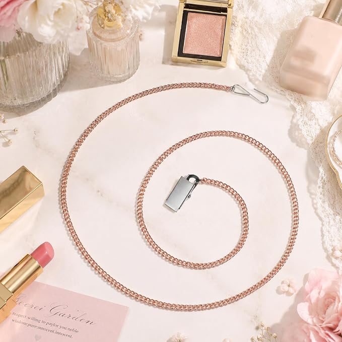 Zipper Pull Helper, Zipper Helper Pull for Dresses Zip Aid for Zippers with Hook and Clip Zippers Aid for Almost All Long Dresses Zips Types Zipping Up Down Dress by Yourself (Rose Gold)