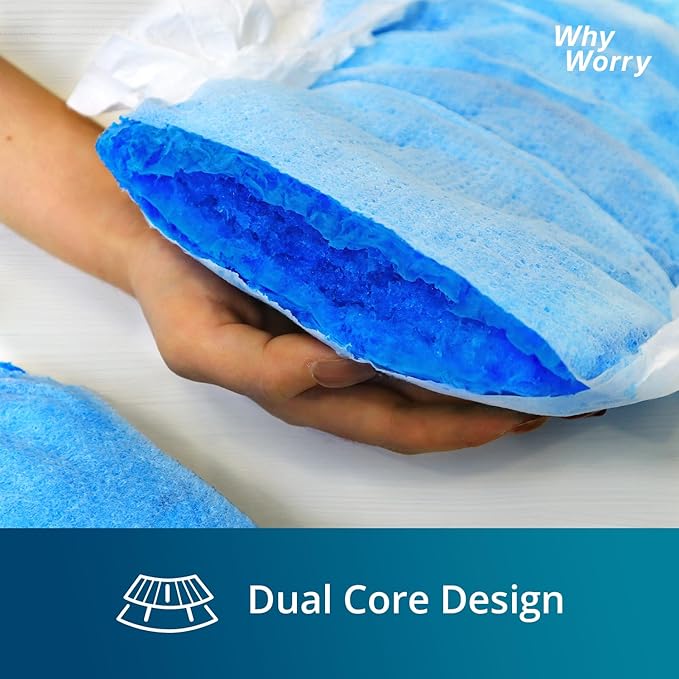 WhyWorry Ultimate Adult Diapers for Men and Women, Disposable Adult Briefs for Incontinence, Incontinence Briefs with Tabs, Ultimate Absorbency, Odor Control, Medium, 56 Count (4 Packs of 14)