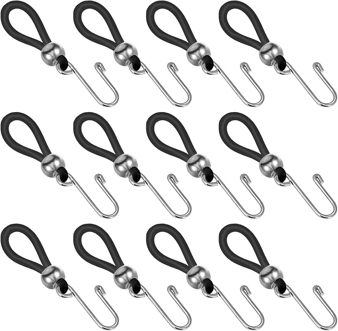 Hariendny 12 Pcs Pants Zipper Holder for Jeans, Silicone Zipper Puller Tool (Black)