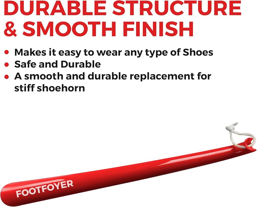 Long shoehorn that is comfortable to wear and has a handle is ideal for both men and women