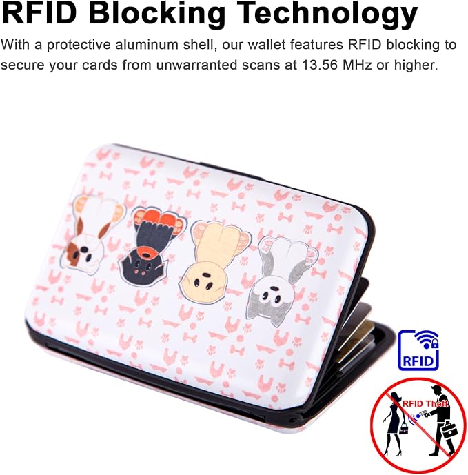 Credit Card Holder Small RFID Blocking Wallet Business Metal Slim Mini Aluminum Hard Case for Women Men