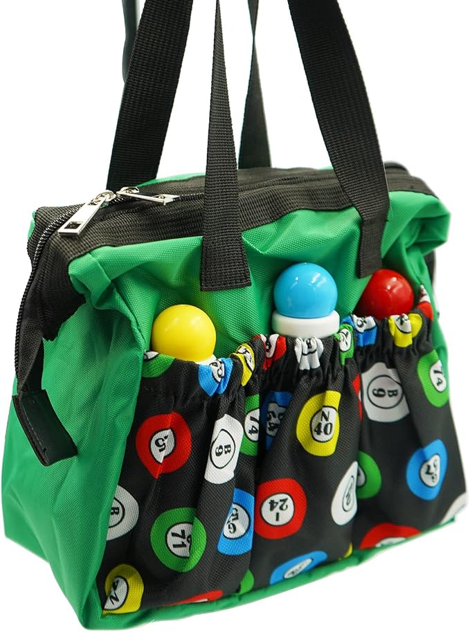 Yuanhe Bingo Dauber Bags with 6 Pockets Green Bingo Tote Bag …