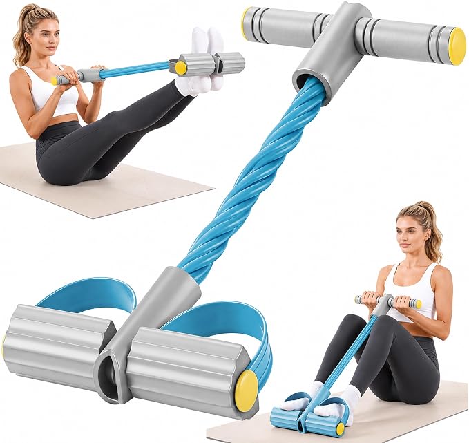 Upgraded Pedal Resistance Band with Handle, Soft Durable Fashion Puller Exercise with Thickened 6 Tension Ropes, Tube Pedal Resistance Device for Abdomen, Waist, Arm, Leg, Core/ABS