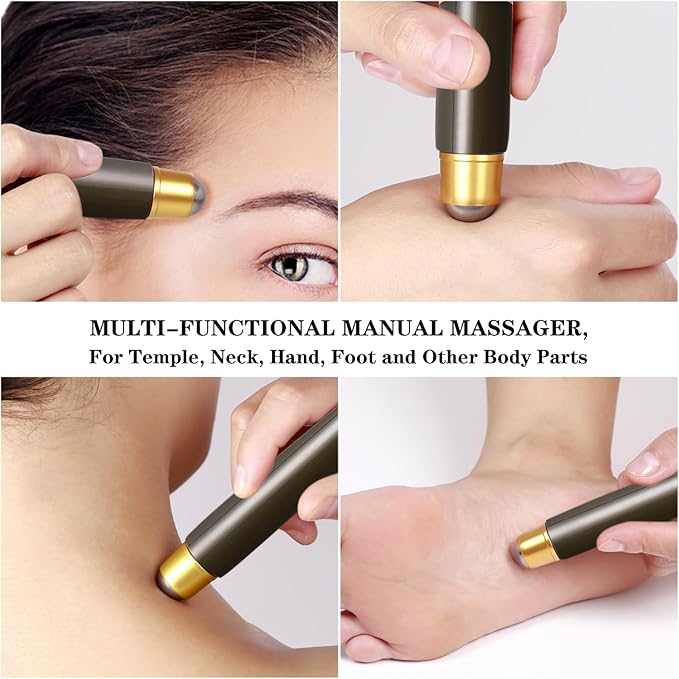 Large Back Scratcher for Women Men Extendable, Extra Wide Claw/Anti-Slip Long Handle/Massage Roller, Portable Metal Head Body Hand Scratcher Massager Tool