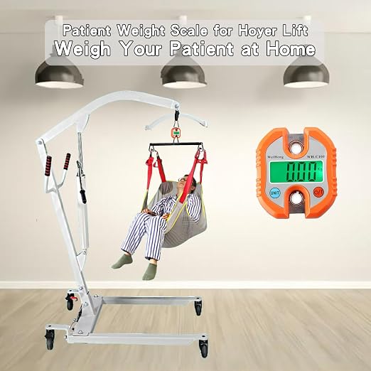 Patient Weight Scale for Home use Patient Lift Scale Maximum Weight 330lb(Color : Orange)