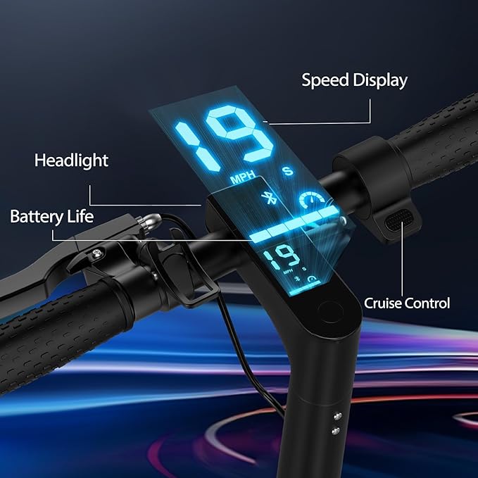 Maxshot Electric Scooter, 8.5" /10" /14" Tire, 16/19/22 Mph Top Speed, 12/16/21/27/28/49/50 Miles Long Range, Folding Escooter for Adults and Kids with Seat Bag, Dual Braking, Dual Suspension, App