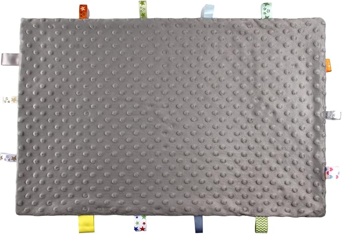 Fidget Blanket for Adults with Dementia, Sensory Blanket Mat for Alzheimers Patients, Dementia Activites for Senior, Gift for Dementia Patients,Sensory Toys for Autism (Gray)