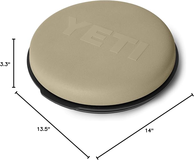 YETI 5 Gallon LoadOut Bucket 360-Degree Swivel Seat, Heavy Duty Foam Cushion for Dove/Duck Hunting, Fishing, Baseball, Gardening and Camping, Tan
