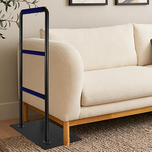Stand Assist Aid for Elderly, Chair & Couch Stand Assist Bar, 19''x17''x40'' Standing Aids & Supports with Non-Slip Covers, Mobility Standing Aid Rail for Couch (Solid Base)