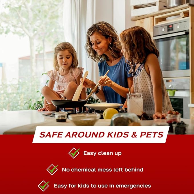 Signature Series Fire Blanket, Flame Suppression Fiberglass Blanket for Home & Kitchen Safety | Ultimate Fire Protection Blankets That Never Expire