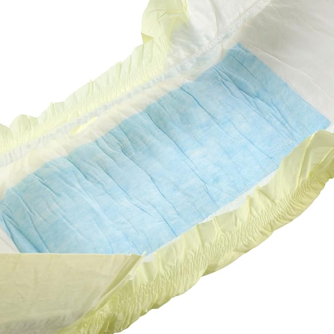 CutiePlusU Adult Diapers Sample 3 Pieces Adult Brief Diaper Incontinence Underwear Yellow Cute Toddler (Large 37"-47")