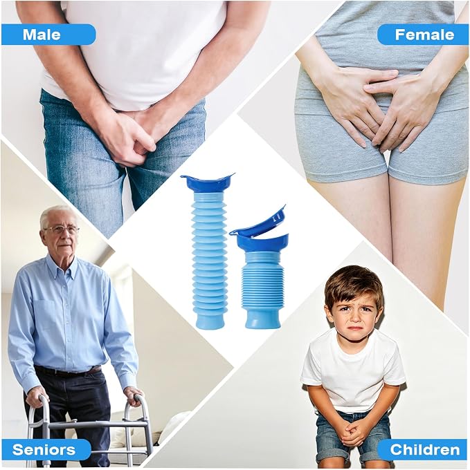 Pee Bottles for Men,Portable Urinal for Men,Collapsible Urine Bottle 750ML | Car Urinals for Men and Women,Emergency Urinal Bottle Shrinkable Pocket Toilet for Travel,Camping,Traffic Jam,Road Trips