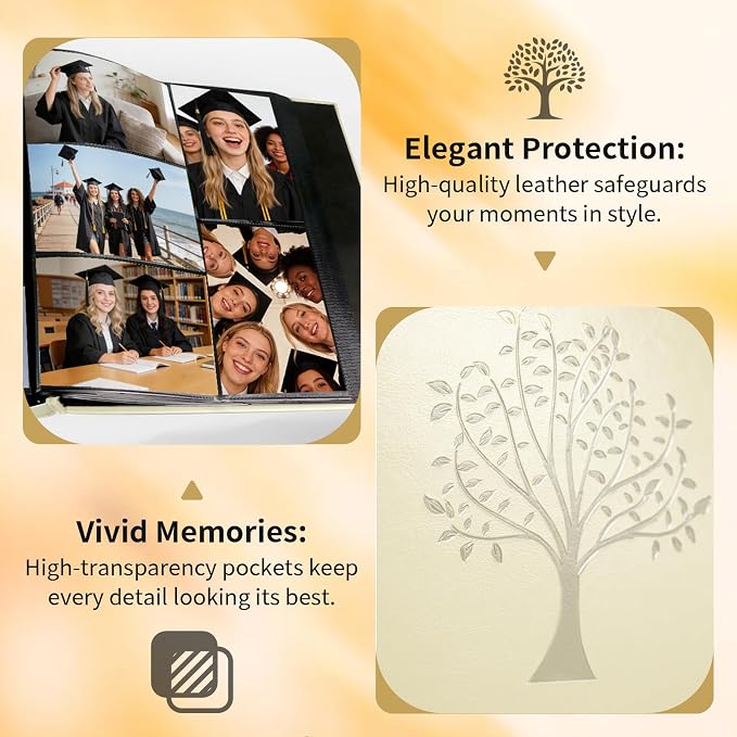 Photo Album 4x6 600 Pockets Photos, Large Capacity Leather Cover Photo Book | Slip-In Horizontal & Vertical Pockets Acid-Free Waterproof Picture Albums Great for Family Baby Wedding Holiday & Anniversary
