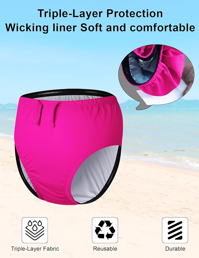 Special Needs Reusable Swim Diapers - Waterproof, Leakproof, Unisex