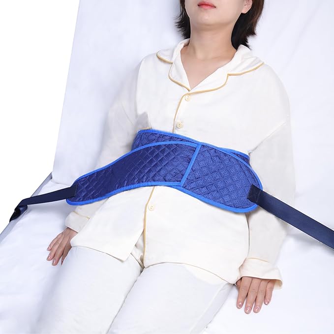 ENLUNTRA Medical Bed Restraint Strap for Elderly，Anti-Fall Waist Belt for Elderly，Adjustable Wheelchair Seat Safety Belt,Medical Bed Safety Assist