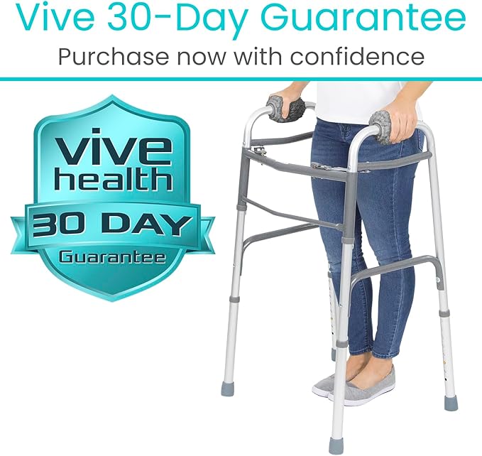 Vive Walker Handle Cushions (2-Pack) Extra Soft Sheepskin Grips - Padded Hand Cover Accessories for Folding Rolling Wheelchair, Rollator Handle, Senior, Elderly Grippers - Foam Padding for Disability