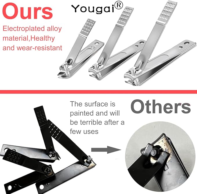 Yougai Nail Clippers Set for Men and Womens Gift Manicure Set 18 Pieces Stainless Steel Manicure Kit,Nail Care Tools with Luxurious Travel Case