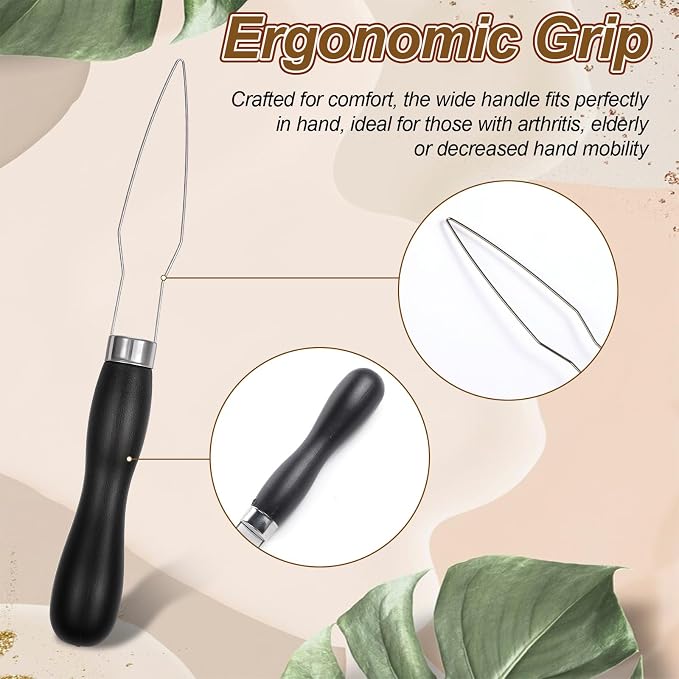 3pcs Button Hook and Zipper Pull Helper, One Hand Button Assist Device Dressing Aid Tool Button Helper Tool for Elderly Seniors Disabled Men and Women Arthritis & Limited Dexterity