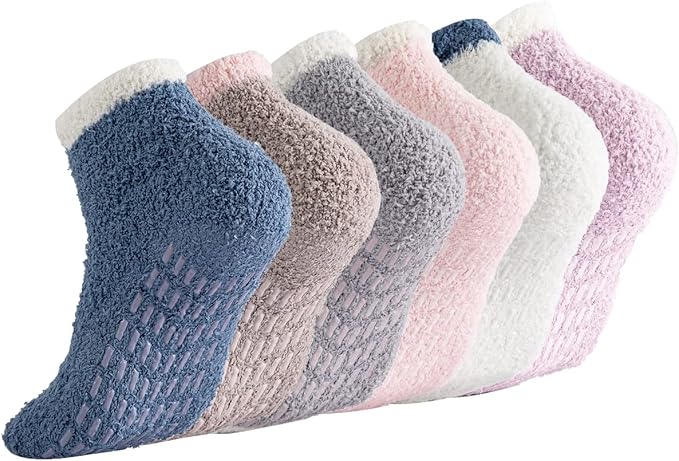Breslatte Non Slip Hospital Socks with Grips for Women Grip Slipper Socks for Women Gifts