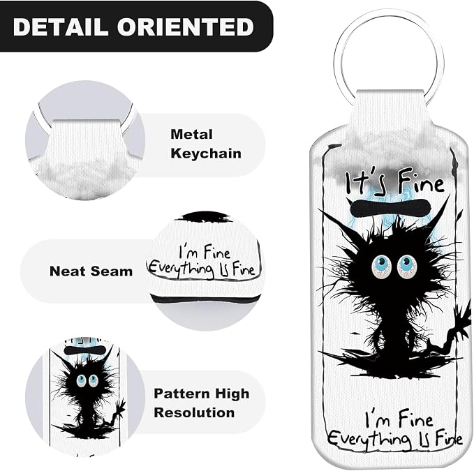 Cute Chapstick Holder Keychain,Lipstick Neoprene Clip-on Lip Balm Holder for Woman