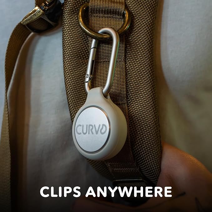 CURVD Premium Carrying Case – Durable Travel Keychain Container, Medicine Pill Organizer & Travel Pill Box, Small Waterproof Holder for Pills, Earplugs, Jewelry, Compatible with Loop, Vibes & Eargasm