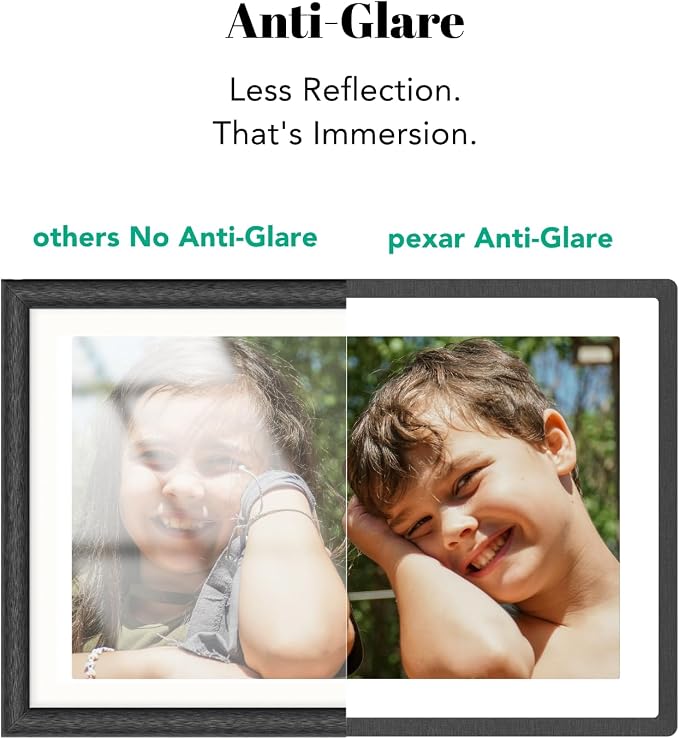 Pexar by Lexar Digital Picture Frame, 10.1 inch Touch Screen Ultimate Clarity, Anti-Glare Stunning Under Lighting, WiFi Photo Frame 32GB for Home Decor, Gifting, Share Photos/Videos via APP