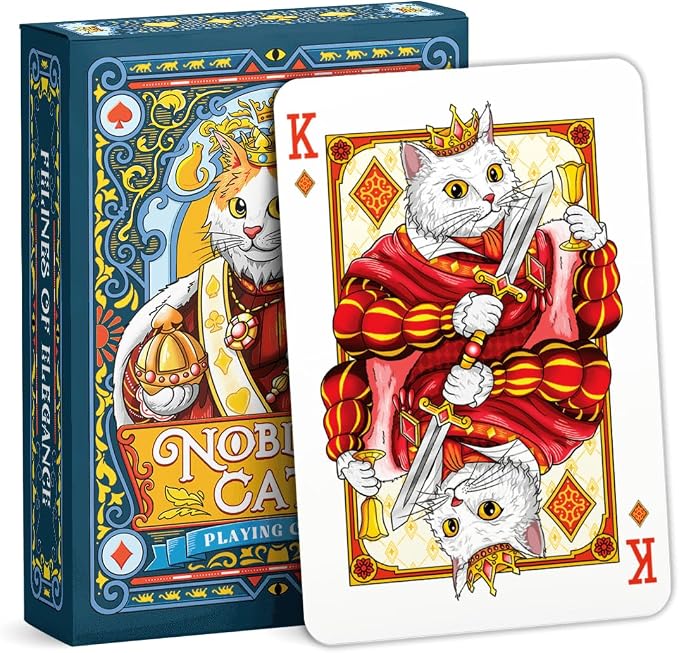 99FOX Noblific Cats Playing Cards for Adults Teens Friends Family Animal Lovers Gifts