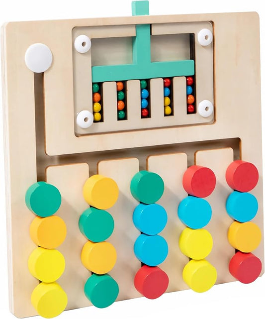 Color Matching Dementia Activities for Seniors, Easy Memory Games for Alzheimers Patients, Cognitive Craft Gifts for Elderly Women, Large Puzzle Fidget Sensory Busy Board Gadgets