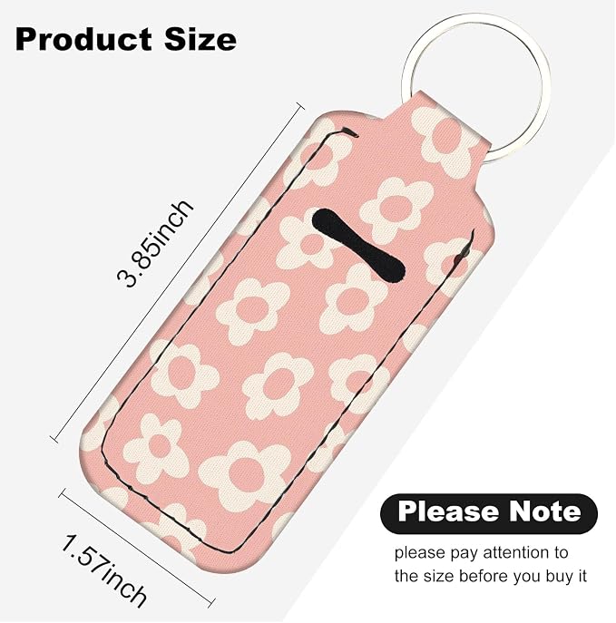 Chapstick Holder Keychain Lip Balm Holder with Clip