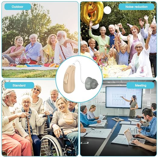 True Hearing Aids Not Amplifier 11 Channels Professional Rechargeable Hearing Aids for Seniors Serve with Noise Cancelling Hearing Aid with Magnetic Charging Box