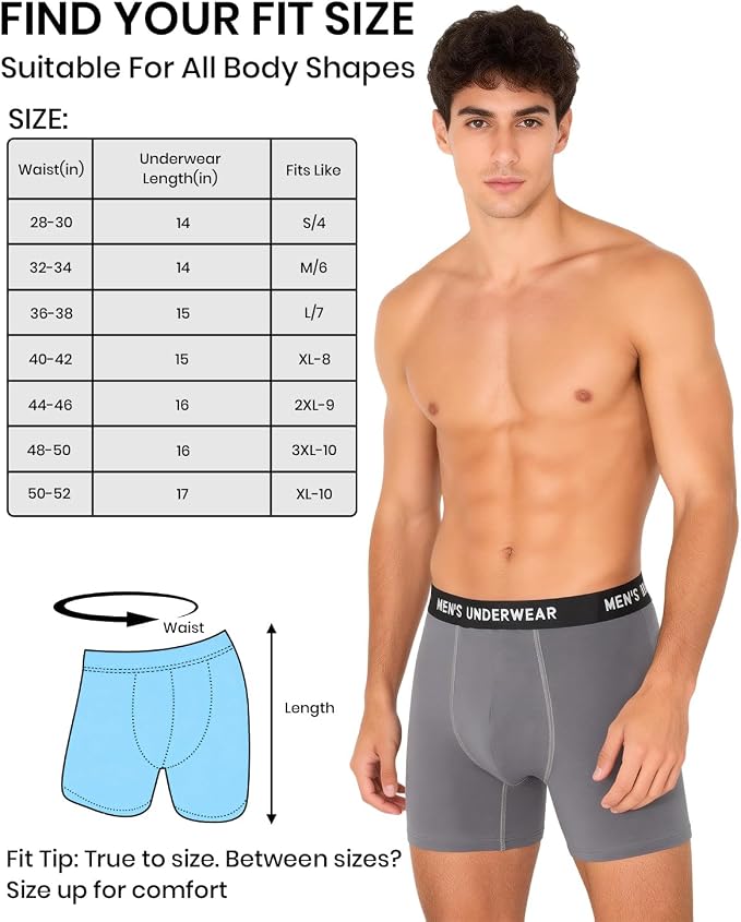 Men's Incontinence Underwear, 100ML Absorb Leakproof Boxer Brief | With Upgraded Fast-Absorbing Core, Washable Reusable Cotton Incontinence Briefs for Men, Bladder Leak Protection 3 Pack/3XL