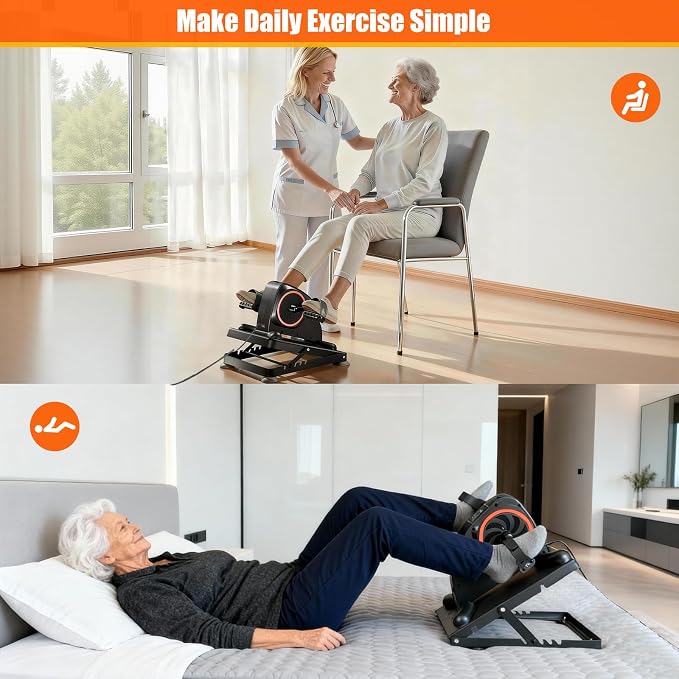 Arm and Leg Exercise Pedal Machine for Seniors, Seated Rehabilitation Bike for Physical Therapy, Elderly Stroke Recovery & Mobility Training Equipment