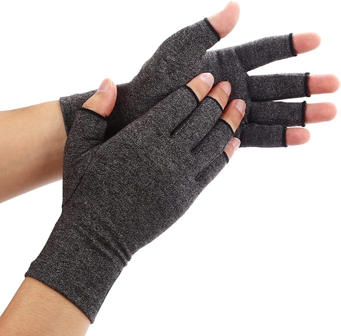 Duerer Arthritis Gloves Women Men, Carpal Tunnel, Rheumatiod, Tendonitis, Fingerless Hand Thumb Compression Gloves