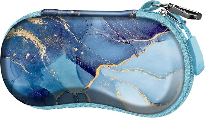 FINTIE Sunglasses Case, Hard EVA Shell Shockproof Sport Glasses Case with Metal Carabiner Travel Zipper Eyeglasses Holder