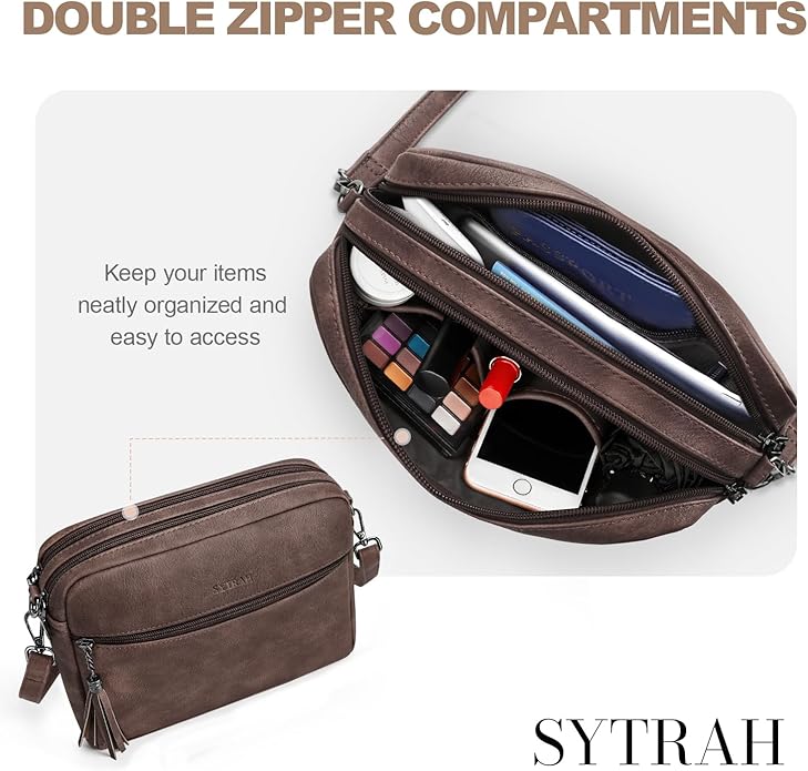 Anti-Theft Crossbody Purse for Women Travel Shoulder Bag
