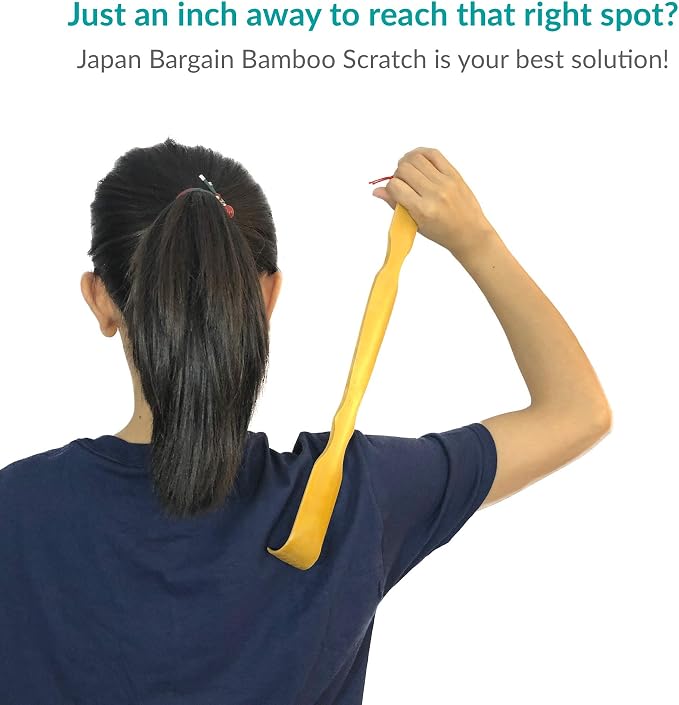 JapanBargain 3665, Extra Long Bamboo Wood Backscratcher Back Scratcher 17 inches, Pack of 2