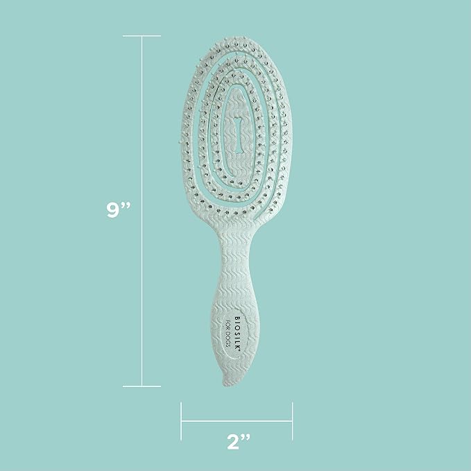 BioSilk for Pets Eco Friendly Detangling Pin Brush for Dogs, Gentle Dog Grooming Brush Designed to Help Remove Knots and Tangles and Support Healthy Coats for All Dogs - 48 Pack