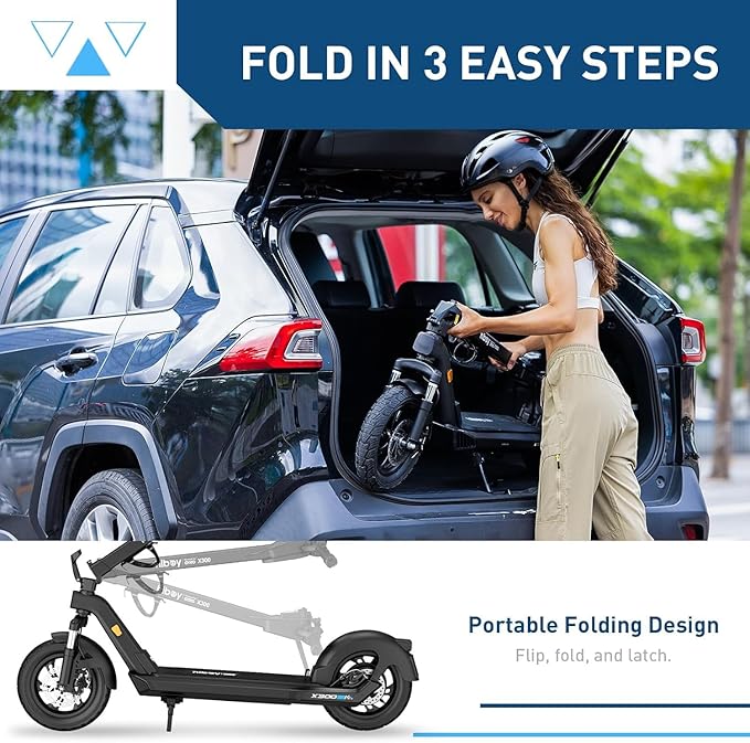 Hiboy S2 Pro/X300 Electric Scooter, 500W Motor, 10"/12" Tires, 25/38 Miles Range E Scooter, 19/23 Mph Folding Commuter Electric Scooter for Adults