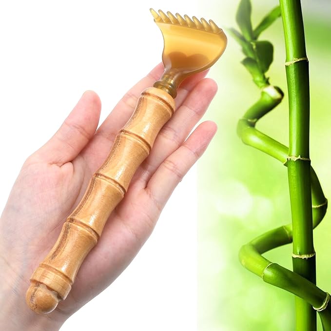 Extendable Wooden Backscratcher, Portable Back-Scratcher for Adults | Telescoping Body Scratcher for Men Women Body Scratcher