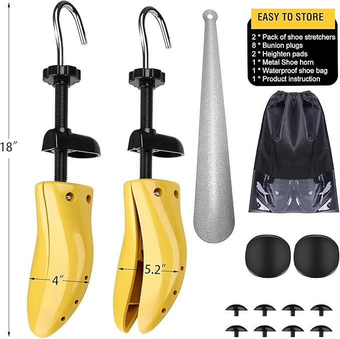 eachway Shoe Stretcher Shoe Trees,Adjustable Length & Width for Men and Women