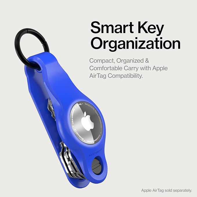 KeySmart Air - Premium Keychain Key Holder Compatible with Apple AirTag, 5 Key Organizer Keychain, Air Tags Not Included