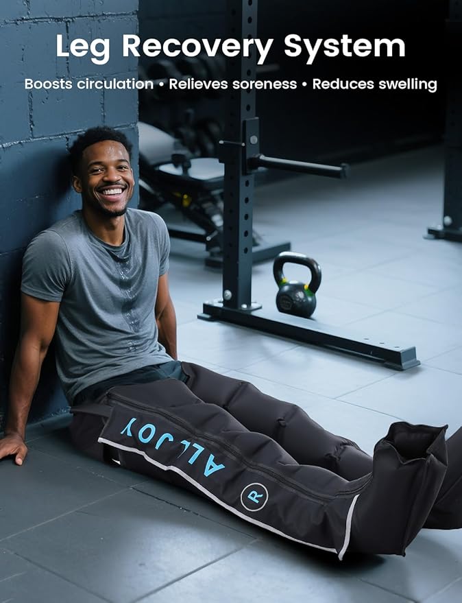 Cordless Air Compression Leg Recovery System, Christmas Gifts Professional Leg Massager Boots with Smart 5-Zone Tech for Sequential Compression, Fast Muscle Recovery & Swelling Relief for Athletes
